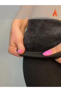 MİSTİRİK Pezzoli Plush Inside Winter Flexible Tights Seamless Model Black Color - Image 7