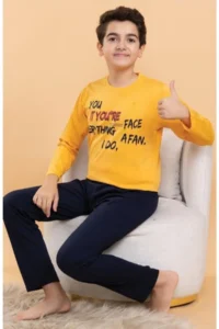 Pyjama Familya Men Long Sleeve Figured Seasonal Pajamas