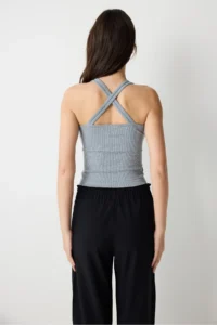 Penti seamless Rib Gray Top - Image 4