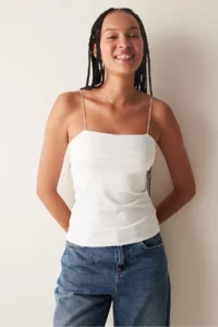 Penti Thin Sleeveless White New Cami Tank Top - Image 2