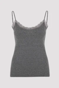Penti Anthracite Thin Sleeveless Lace Detailed Tank Top - Image 5