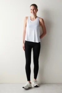 Penti White Crew Neck Sports Tank Top - Image 2