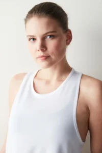 Penti White Crew Neck Sports Tank Top - Image 4