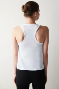 Penti White Crew Neck Sports Tank Top - Image 6