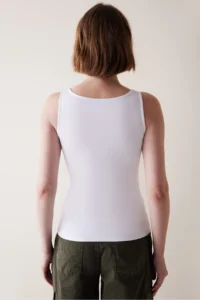 Penti V Neck White Top - Image 5