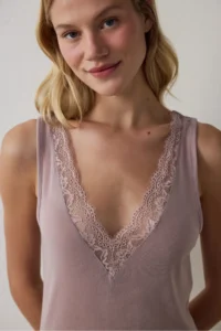 Penti Beige Cashmere Blend Tank Top - Image 4
