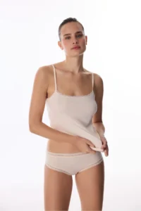 Penti Beige Micro Lace Lace Tank Top