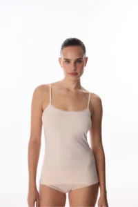 Penti Beige Micro Lace Lace Tank Top - Image 2