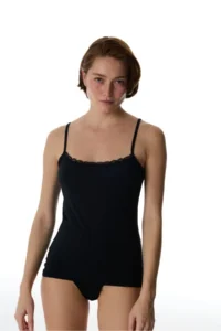 Penti Black Micro Lace Lace Tank Top