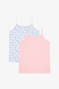Penti Girls' Colorful Cotton 2 Sets Multicolored Tank Top