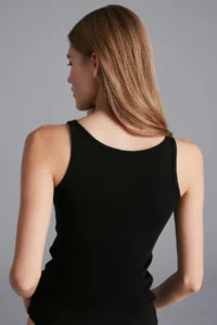 Penti Warm Touch Black Basic Thick Sleeveless Tank Top - Image 2