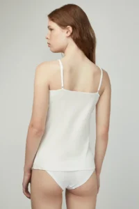 Penti White Cotton Thin Sleeveless Tank Top - Image 2