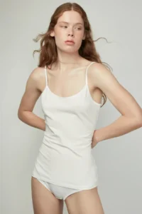 Penti White Cotton Thin Sleeveless Tank Top - Image 3