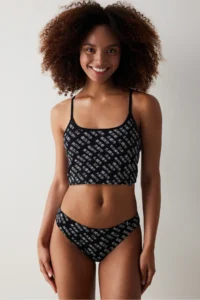 Penti Removable Padded Black Short Tank Top