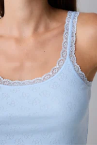 Penti Cotton Pointel Blue Tank Top - Image 4