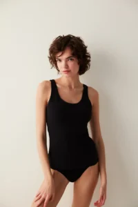 Penti Cotton Basic Black Tank Top - Image 2