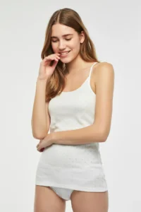 Penti White Thin Sleeveless Tank Top - Image 2