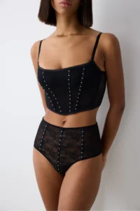 Penti Black Corset Croplet