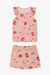 Penti Girls' Keep Our Ocean Cotton 2 Sets Pajama Set