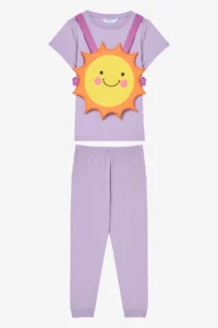Penti Girls' Sun Lilac Pajama Set