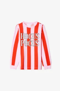 Penti Pink Girl's Hocus Pocus Striped Long Sleeve Pajama Set - Image 3