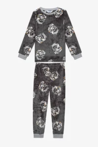 Penti Girls' Racoon Multicolored Pajama Set