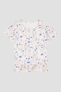 Penti Girls' Cute Vase Patterned Pajama Set - Image 2