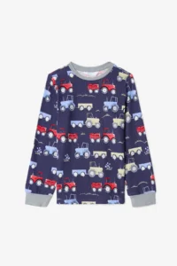 Penti Dark Indigo Boy's Car Patterned Pajama Set - Image 2