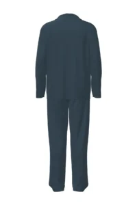 Penti Cotton Boy's Footbunny White Buttoned Shirt Pajama Set - Image 4