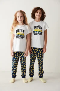 Penti Uniseks Better Together Patterned Pajama Set - Image 2