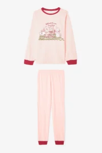 Penti Girl's Friendmass Food Patterned Long Sleeve Cotton Pajama Set of 2 - Image 2