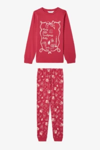 Penti Girl's Friendmass Food Patterned Long Sleeve Cotton Pajama Set of 2 - Image 5