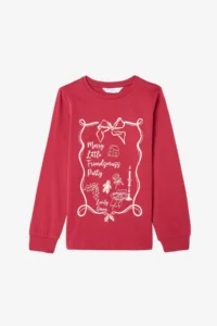 Penti Girl's Friendmass Food Patterned Long Sleeve Cotton Pajama Set of 2 - Image 6