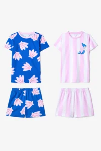 Penti Girl's Shells Cotton 2-Piece Multicolored Pajama Set
