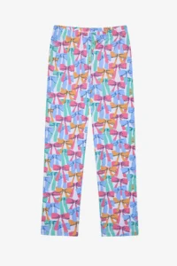 Penti Girl's Colorful Bows Cotton Shirt Off-White Pajama Set - Image 3