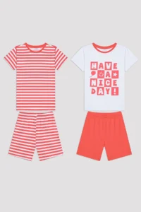 Penti Unisex Kids Nice Day Multicolored 2 Sets Pajama Set