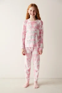 Penti Girls' Anime Slogan Pajama Set - Image 3