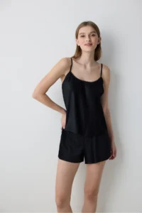 Penti Fleur Black Tank Top - Penti Loves Paris Koleksiyonu - Image 3
