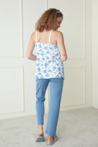 Penti White Maternity Blue Floral Tank Top - Image 4