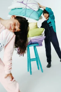 Penti Dark Indigo Boy's Dino Zippered Pajama Overalls - Image 3
