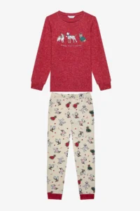 Penti Girls' Woofy Multicolored Pajama Set