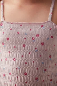 Penti Open Lilac Girls' Flower 2 Sets Pajama Set - Image 3