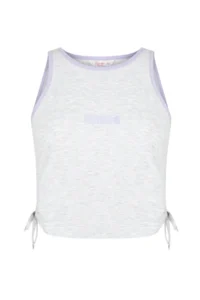 Penti Light Gray Bu4u Just Me Slogan Printed Tank Top