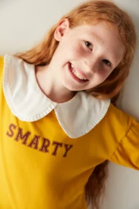 Penti Girls' Big Collar Long Sleeve Pajama Set - Image 2
