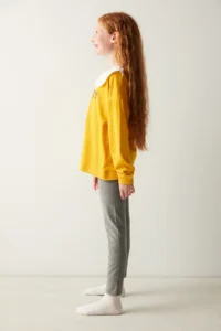 Penti Girls' Big Collar Long Sleeve Pajama Set - Image 3