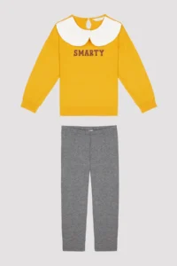 Penti Girls' Big Collar Long Sleeve Pajama Set - Image 6