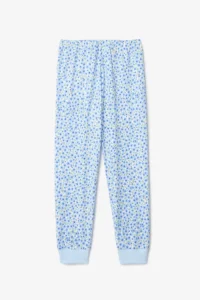 Penti Off-White Girl's Crispy Floral Patterned Long Sleeve Cotton 2-Piece Pajama Set - Image 4