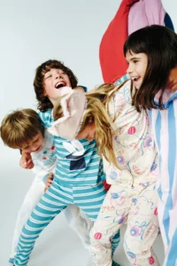 Penti Cream Girl's Circus Patterned Buttoned Long Sleeve Cotton Pajama Set - Image 2