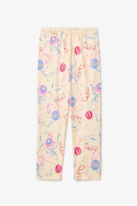 Penti Cream Girl's Circus Patterned Buttoned Long Sleeve Cotton Pajama Set - Image 5