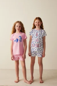 Penti Girls' La Plage Printed 2 li Pajama Set - Image 3